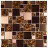 Pastilha de Vidro e Metal de 29cm x 29cm Rende  Glass Mosaic - 1