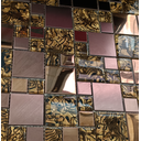 Ver imagem 5 de Pastilha de Vidro e Metal de 29cm x 29cm Rende  Glass Mosaic