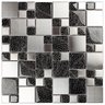 Pastilha de Vidro e Metal de 29cm x 29cm Rende  Glass Mosaic - 1