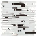 Ver imagem 1 de Pastilha de Vidro e Metal de 29cm X 29cm Rende  Glass Mosaic
