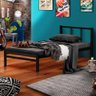 Cama De Ferro Vintage Solteiro 0.88 Preto Jane Shop JM - 1