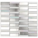 Ver imagem 1 de Pastilha de Vidro e Metal de 29cm x 29cm Rende  Glass Mosaic