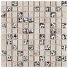 Pastilha de Marmore e Inox de 30cm x 30cm Rende  Glass Mosaic - 1