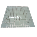 Ver imagem 3 de Pastilha de Vidro Cristal de 30cm X 30cm Rende Glass Mosaic