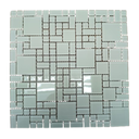Ver imagem 6 de Pastilha de Vidro Cristal de 30cm X 30cm Rende Glass Mosaic
