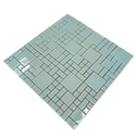 Ver imagem 1 de Pastilha de Vidro Cristal de 30cm x 30cm Rende Glass Mosaic Bege