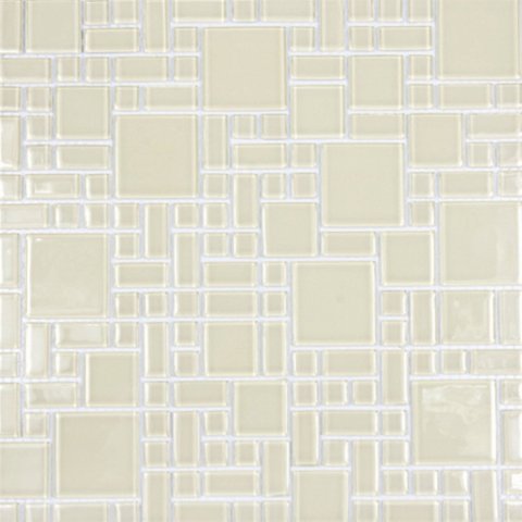 Pastilha de Vidro Cristal de 30cm X 30cm Rende Glass Mosaic