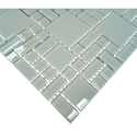 Ver imagem 4 de Pastilha de Vidro Cristal de 30cm x 30cm Rende Glass Mosaic Bege