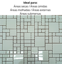 Ver imagem 7 de Pastilha de Vidro Cristal de 30cm x 30cm Rende Glass Mosaic Bege