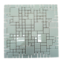 Ver imagem 6 de Pastilha de Vidro Cristal de 30cm x 30cm Rende Glass Mosaic Bege