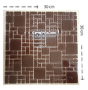 Ver imagem 6 de Pastilha de Vidro Cristal de 30cm x 30cm Rende Glass Mosaic Marrom