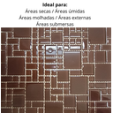 Ver imagem 7 de Pastilha de Vidro Cristal de 30cm X 30cm Rende  Glass Mosaic