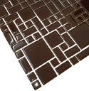 Ver imagem 4 de Pastilha de Vidro Cristal de 30cm x 30cm Rende Glass Mosaic Marrom