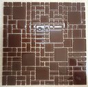 Ver imagem 2 de Pastilha de Vidro Cristal de 30cm x 30cm Rende Glass Mosaic Marrom