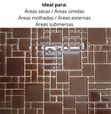 Ver imagem 7 de Pastilha de Vidro Cristal de 30cm x 30cm Rende Glass Mosaic Marrom