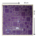Ver imagem 7 de Revestimento Pastilha de Vidro Cristal de 30cm x 30cm Rende Glass Mosaic Roxo/Lilas Escuro