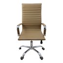 Ver imagem 3 de Cadeira Eames Esteirinha Presidente Escritório Boston Eames Alta - Bege