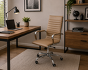 Ver imagem 1 de Cadeira Eames Esteirinha Presidente Escritório Boston Eames Alta - Bege