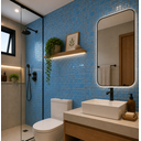 Ver imagem 2 de Pastilha de Vidro Cristal de 30cm X 30cm Rende Glass Mosaic