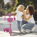 Ver imagem 5 de Patinete Infantil 3 Rodas Feminino Barbie Radical com Led