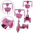 Ver imagem 1 de Patinete Infantil 3 Rodas Feminino Barbie Radical com Led
