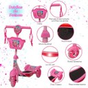 Ver imagem 3 de Patinete Infantil 3 Rodas Feminino Barbie Radical com Led