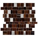 Ver imagem 1 de Pastilha de Vidro Mesclada de 26cm X 31cm Rende  Glass Mosaic