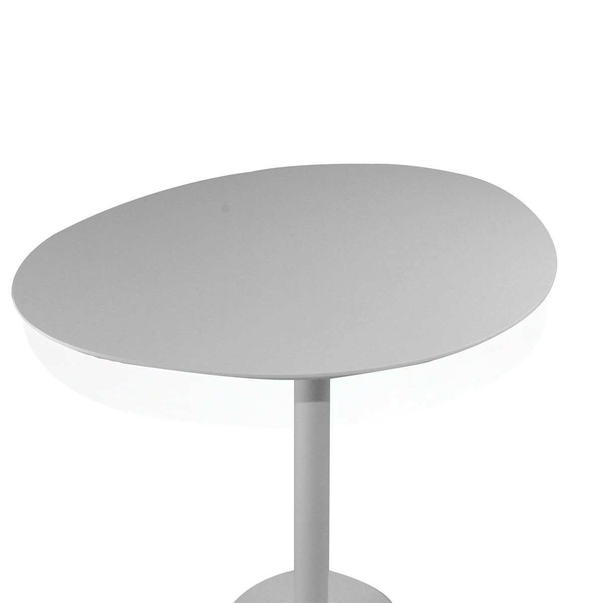 Mesa Lateral Monopé Design Orgânico 50x64cm - Off White - 7