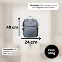 Ver imagem 2 de Mochila Maternidade Bebê - Cinza