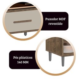 Balcão para Cooktop Cordoba Mizza Decor Canela Off White - 4