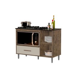 Balcão para Cooktop Cordoba Mizza Decor Canela Off White - 1