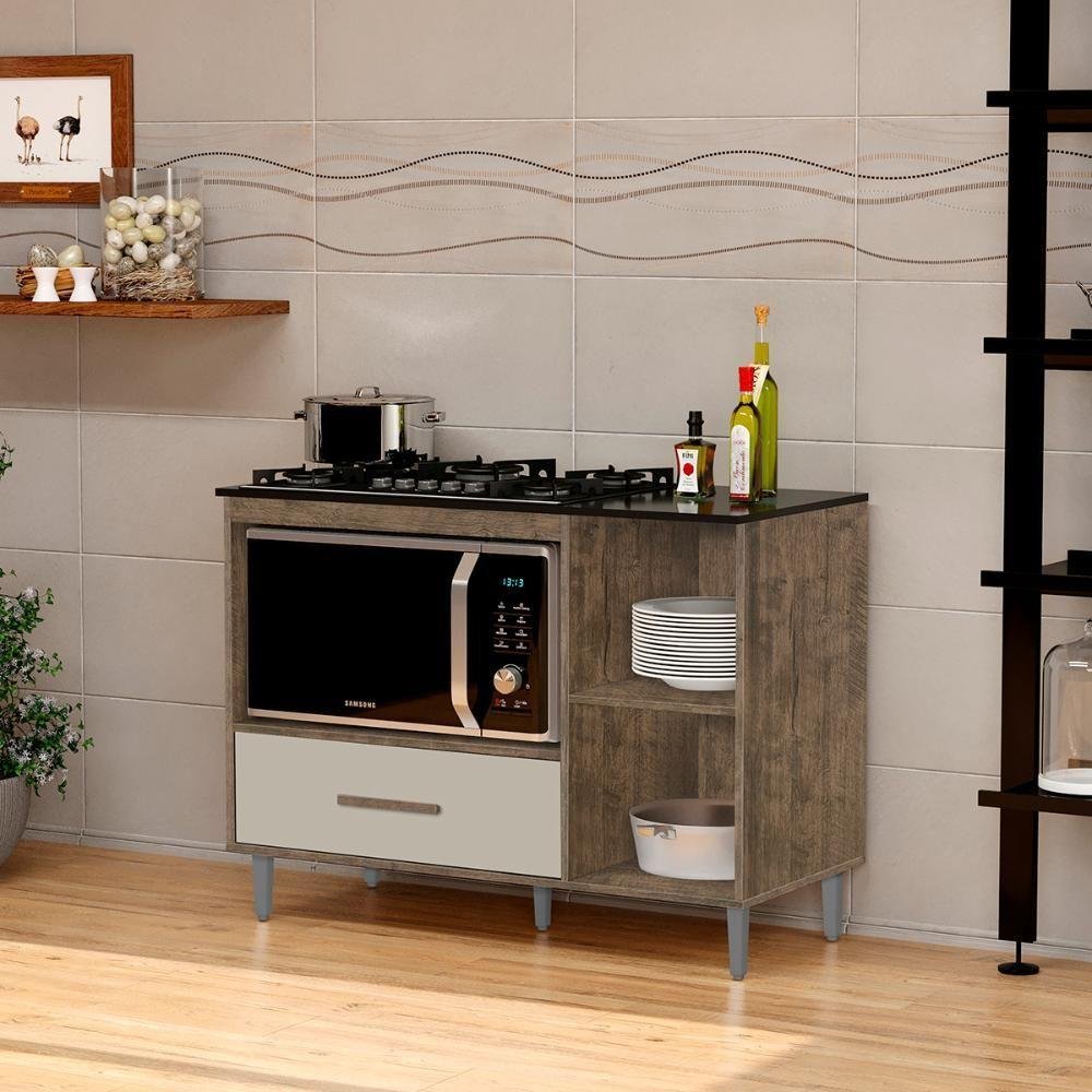 Balcão para Cooktop Cordoba Mizza Decor Canela Off White - 6