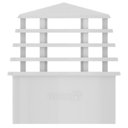 Ver imagem 2 de Terminal de Ventilação Alivia Pressão Gases Esgoto Anti-mal Cheiro Pvc Branco 3 Polegadas 75mm