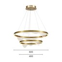 Ver imagem 3 de Lustre Pendente Astraled Lomy Pl-9855 Dourado Led Bivolt Dourado Pl-9855