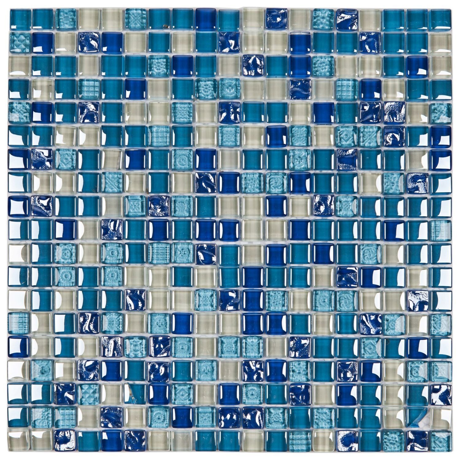 Pastilha de Vidro Galiano 30x30cm Glass Mosaic