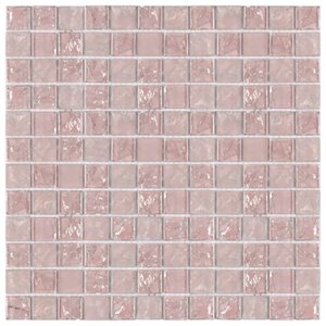 Pastilha de Vidro Ice de 30cm X 30cm Rende  Glass Mosaic