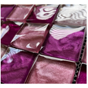 Ver imagem 2 de Pastilha de Vidro Junsui de 30cm X 30cm Rende  Glass Mosaic