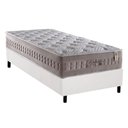 Ver imagem 1 de Cama Box Solteiro: Colchão Molas Anjos Richessebase Courano Branco(88x188)