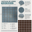 Ver imagem 4 de Pastilha de Vidro Cristal de 29cm x 29cm Rende Glass Mosaic Marrom