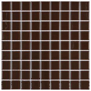 Kit Pastilha de Vidro Cristal com 11 Placas de 29cm x 29cm Rende 1m² Glass Mosaic 