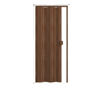 Porta Sanfonada Std Imbuia 072x210:Marrom