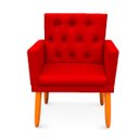 Ver imagem 3 de Kit 2 Poltronas Cadeira com Capitonê para Sala Clássica e Confortável em Suede