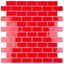 Ver imagem 1 de Pastilha de Vidro Cristal de 29cm X 29cm Rende Glass Mosaic