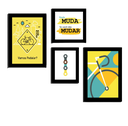 Ver imagem 1 de Quadros Placas mdf 6mm ciclista bicicleta 4 un 29x20 20x15