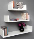 Ver imagem 1 de Nicho Prateleira U 20/30/40 Branco MDP Decorativo 10 Profunidade