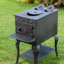 Ver imagem 2 de Fogão Churrasqueira de Ferro Fundido Chapa e Grelha de Ferro