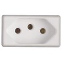 Ver imagem 1 de Módulo para Tomada 2p+t Tramontina Izyflat 20 a 250 V Branco Tramontina