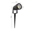 Ver imagem 2 de ESPETO DE JARDIM LED HAGER EXTERNO 3000K 7W BIVOLT 28X7X7CM METAL PRETO NORDECOR