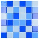 Ver imagem 1 de Pastilha de Vidro Cristal de 29cm X 29cm Rende Glass Mosaic