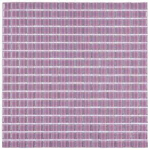 Pastilha de Vidro Cristal de 30cm X 30cm Rende  Glass Mosaic